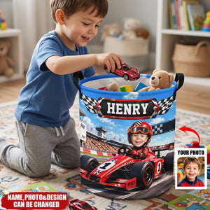Custom Photo Laundry Basket - Personalized Birthday Gifts For Kids - Built To Explore