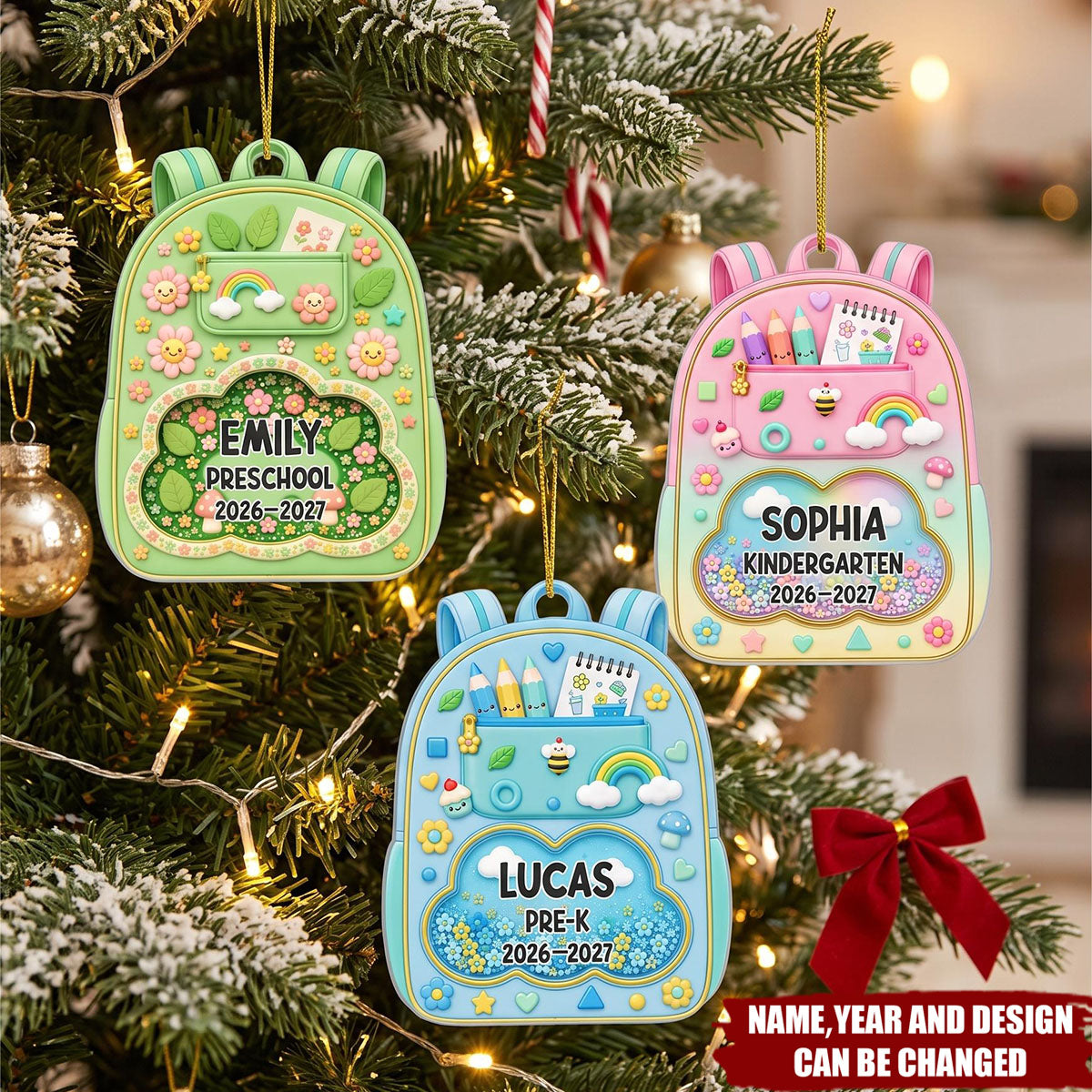 Custom Acrylic Ornament - Personalized Christmas Birthday Gifts For Kids - Learning With So Much Fun