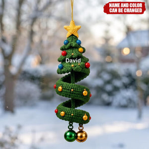 Custom cute Snowman, Santa Acrylic Ornament - Personalized Christmas Birthday Gifts For Family,Friend - Personalized Ornament