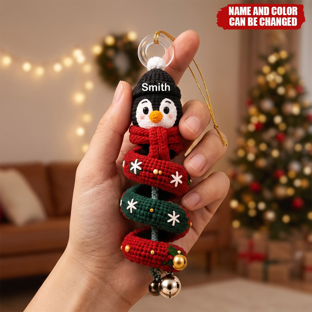 Custom cute Snowman, Santa Acrylic Ornament - Personalized Christmas Birthday Gifts For Family,Friend - Personalized Ornament
