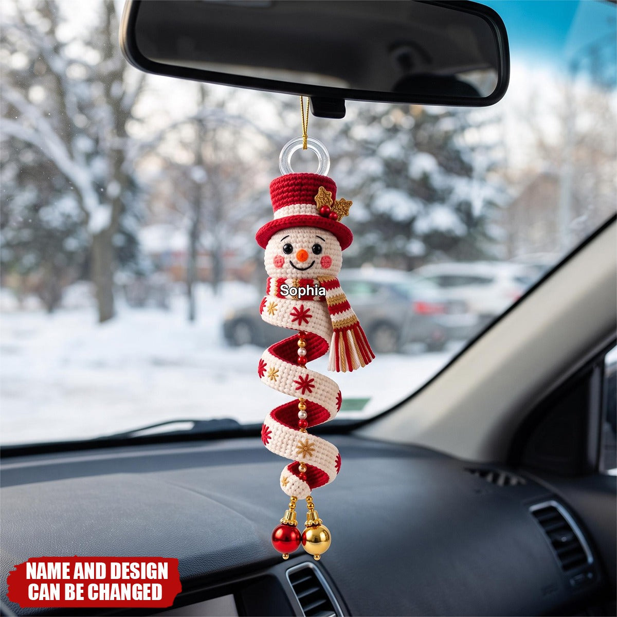 Custom Gnome Reindeer Candy Cane Wind Spinner Acrylic Ornament - Personalized Christmas Birthday Gifts For Family,Friend