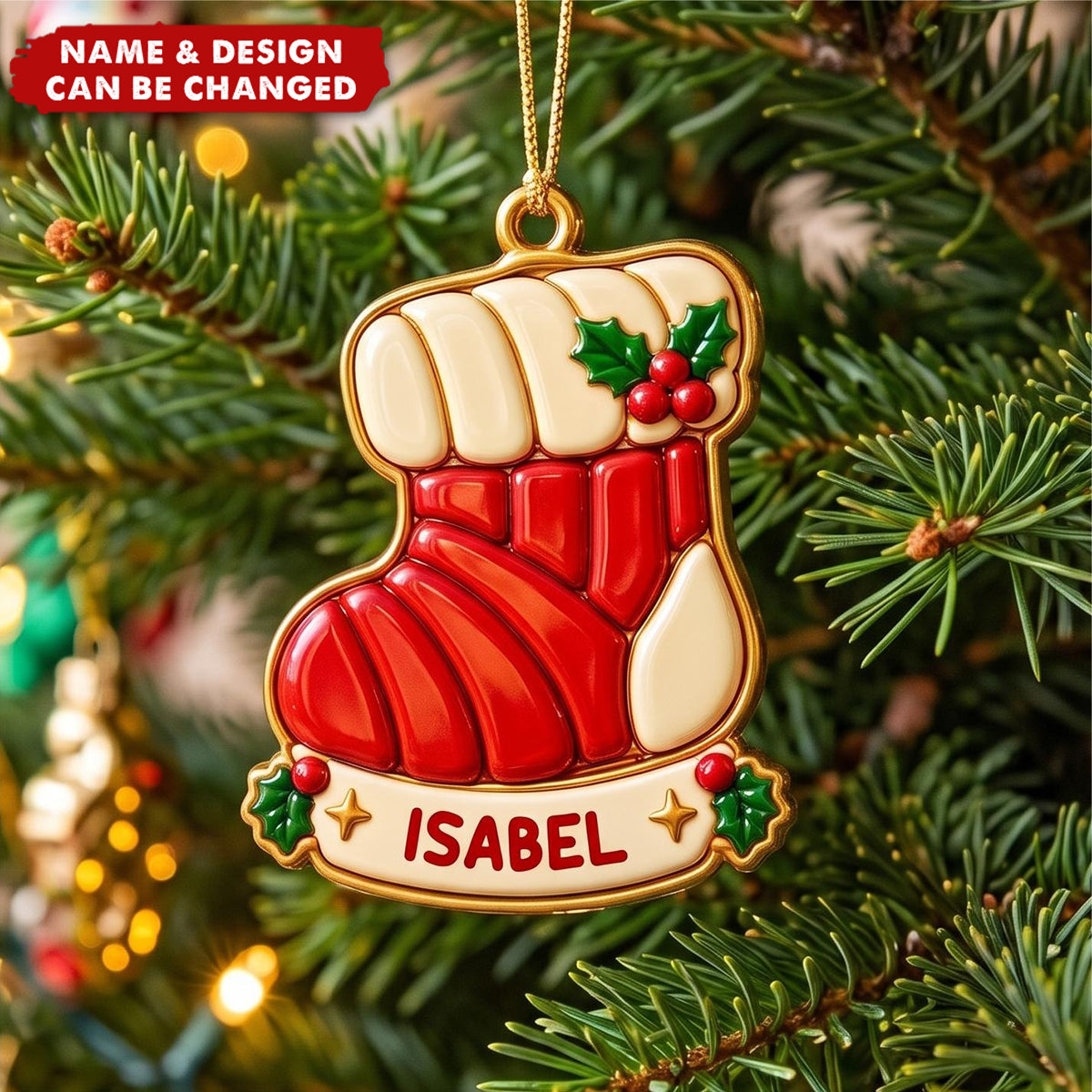 Custom Navidad Concha Pan Dulce Ornament Gift For Kids Grandkids - Personalized Ornament