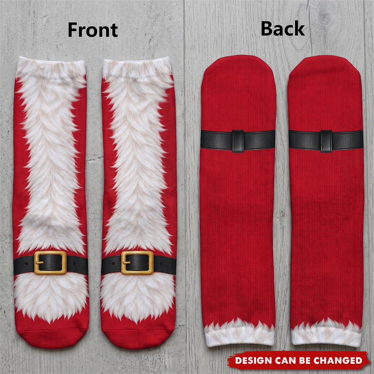 Funny Christmas Gag Gift For Friends Siblings Family - Personalized Christmas Character Feet Socks