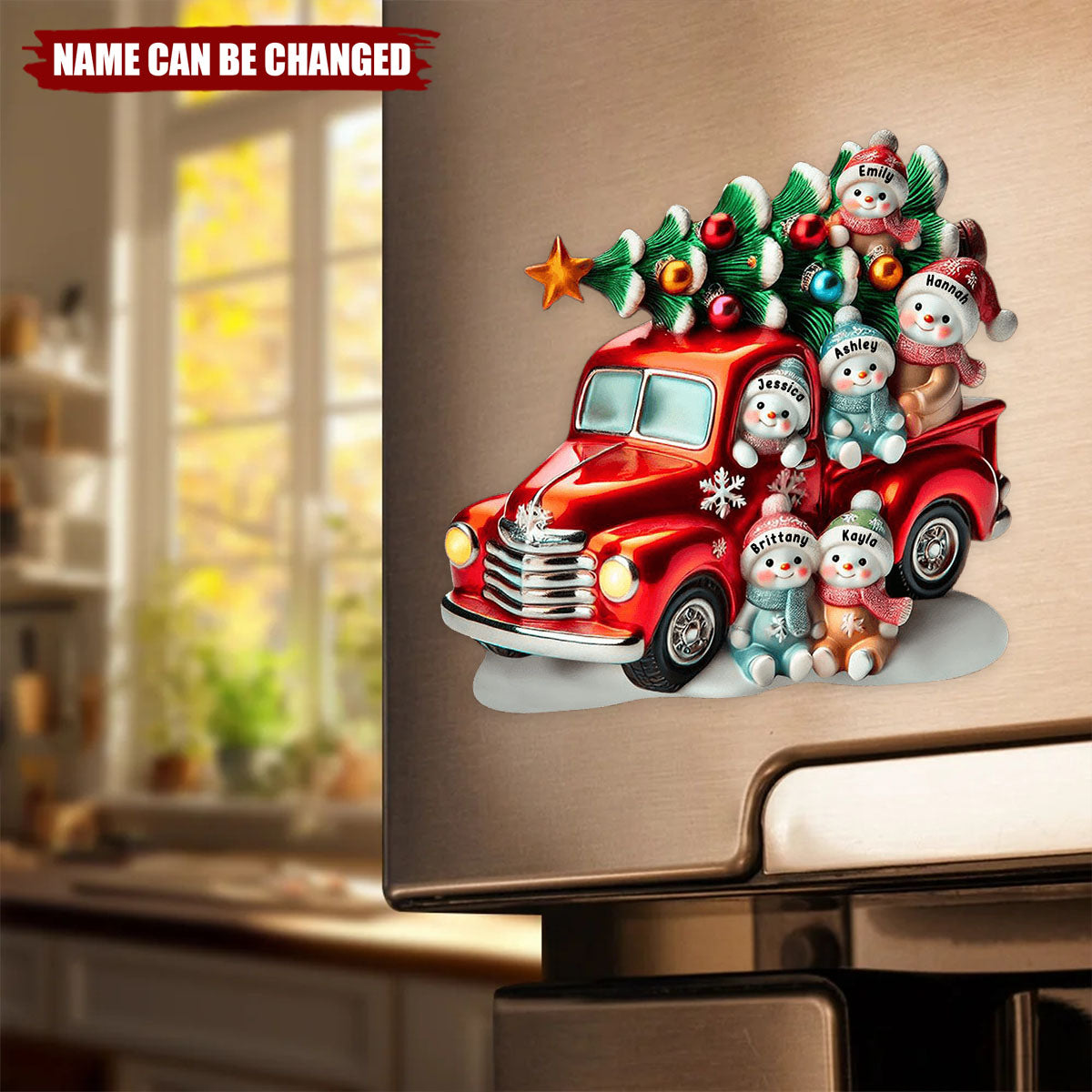 Nana's Cute Little Snowmen - Personalized Christmas Decal, Gift For Family Members