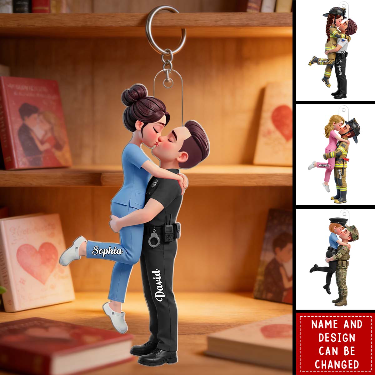 Hero Couple Forever Love - Personalized Keychain, Gift for Couple