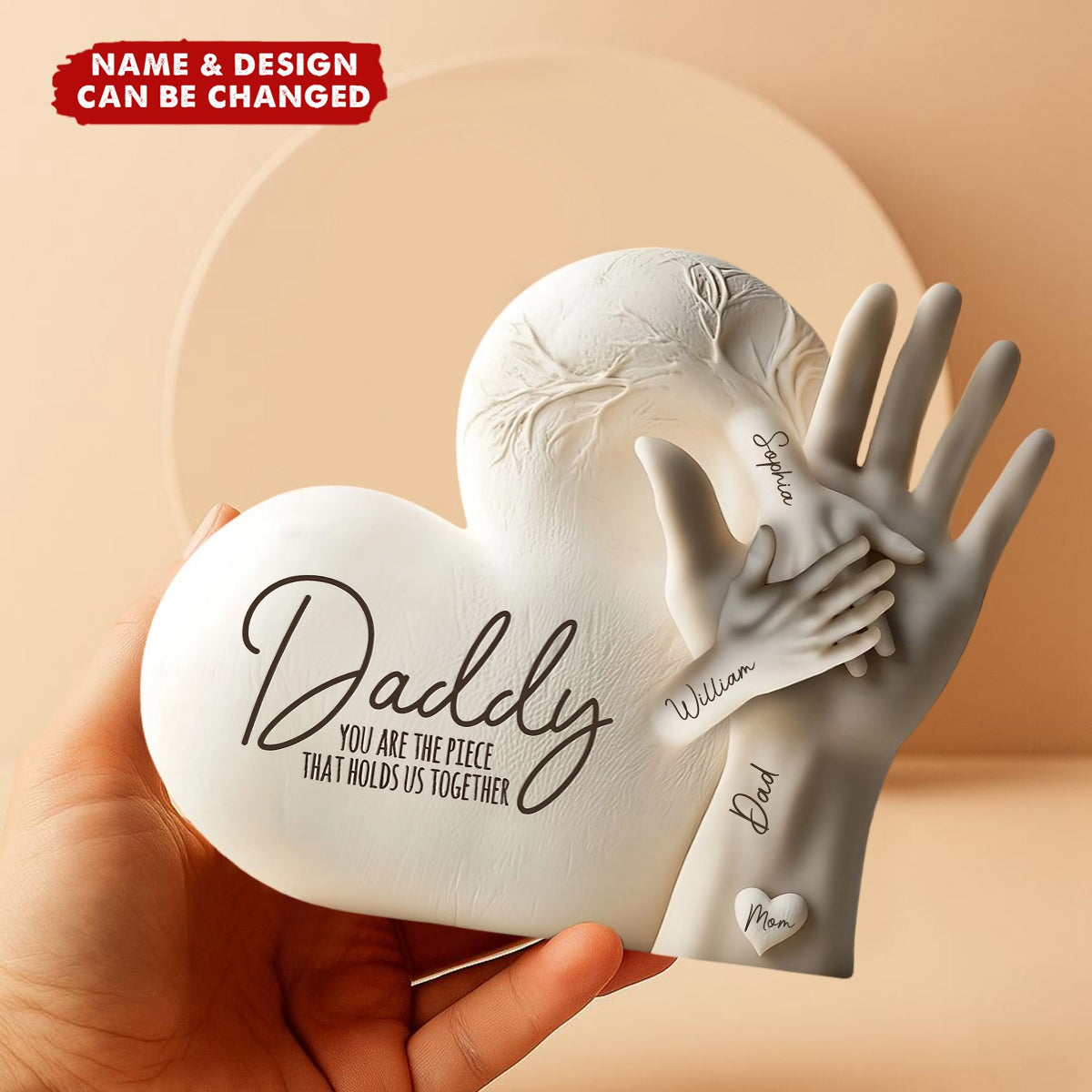 Dad You Are The Piece That Holds Us Together - Personalized Acrylic Plaque