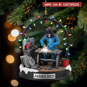Personalized Welder Christmas Ornament, Gift For Welder Welding Supplies
