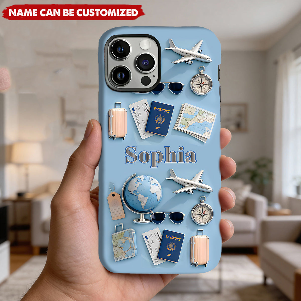 Just A Girl Who Loves Travelings - Personalized Travelling Full Print Phone Case