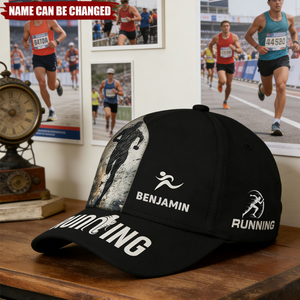 Personalized Marathon Running Lover Sport Classic Cap