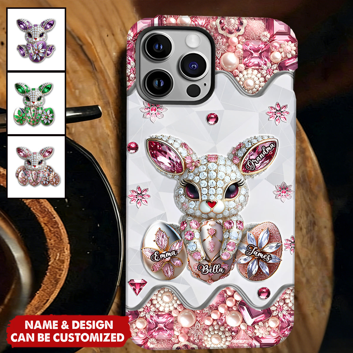 Easter Bunny - Personalized Grandma Full Print Phone Case