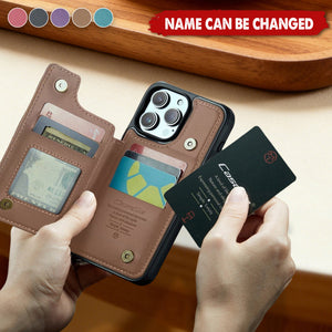 Whiskey & Cigar - Personalized Whisky Wallet Phone Case