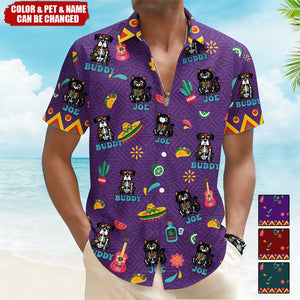 Day Of The Dead Dog Cat Hispanic Mexican Latinos Latinx - Personalized Hawaiian Shirt