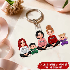 Mom We Love You Mother's Day Gift For Her, Wife, Mom - Personalized Acrylic Keychain