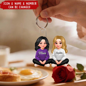 Mom We Love You Mother's Day Gift For Her, Wife, Mom - Personalized Acrylic Keychain