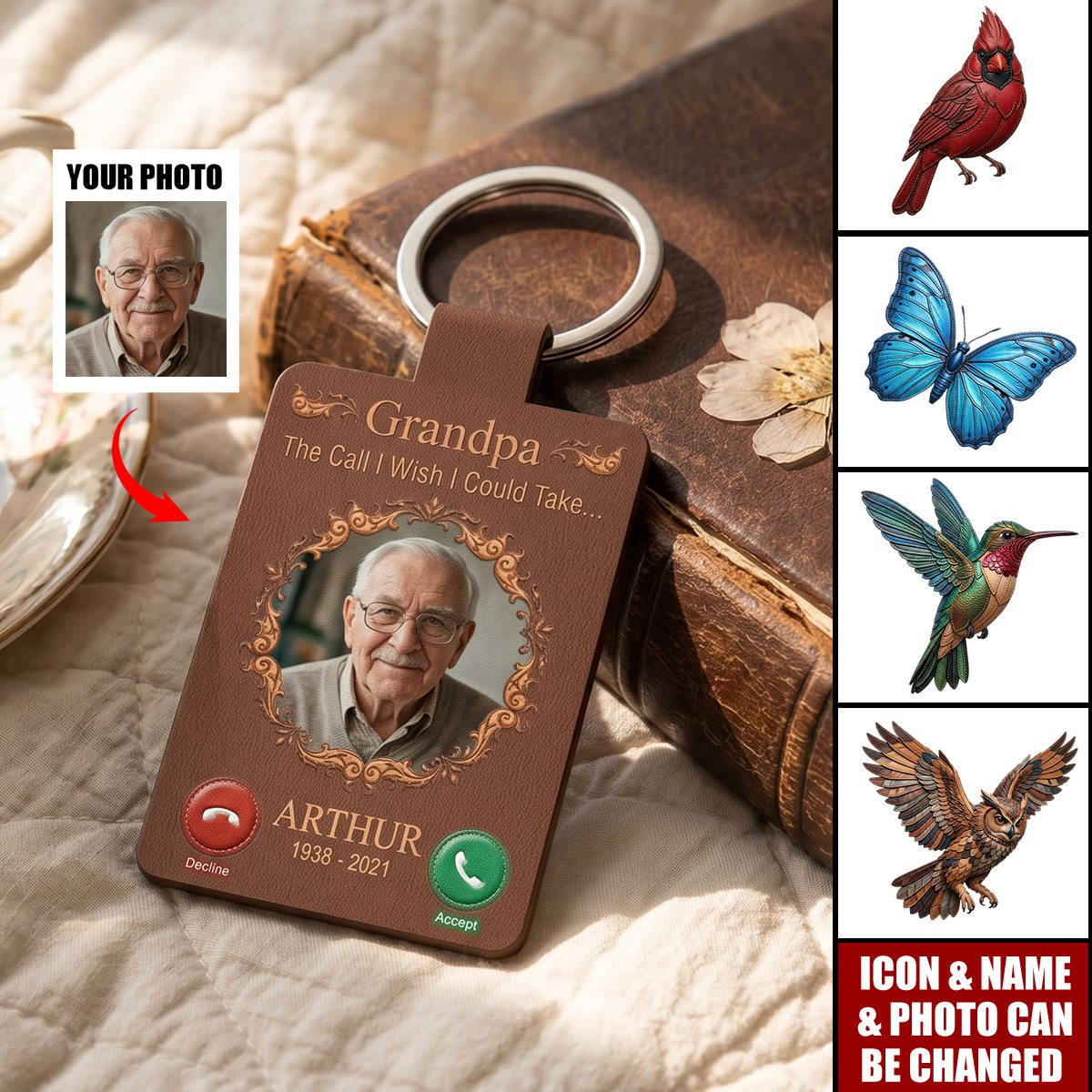 The Call I Wish I Could Take... Memorial Gifts - Personalized Keychain