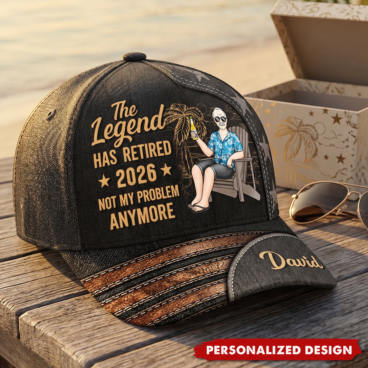 Custom Hat, All Over Print Classic Cap - Personalized Retirement Gifts For Women, Men - Enjoy Life On Your Terms