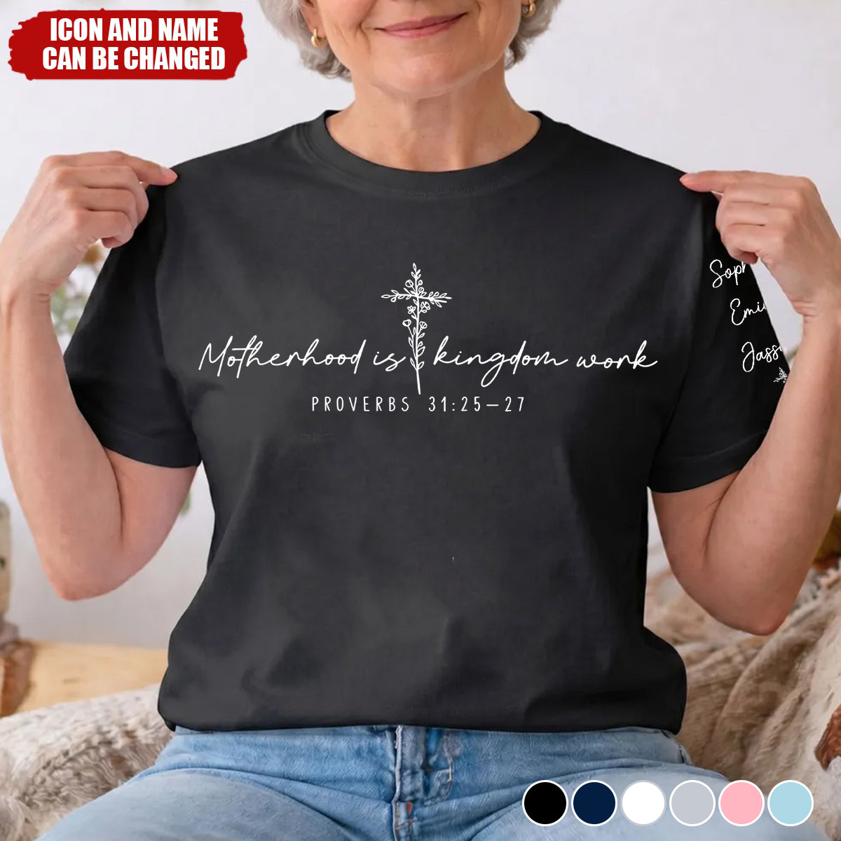 Mother's Day Gifts, Motherhood Is Kingdom Work - Personalized Shirt