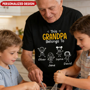 Personalized Unisex T-shirt - Custom Birthday Gifts For Dad, Grandpa - Promoted To Grandpa