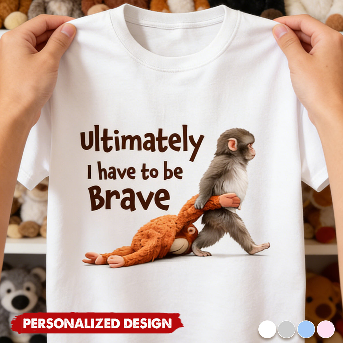 Monkey Punch Graphic - Personalized Viral Baby Monkey Shirt, Gifts For Animal Lover