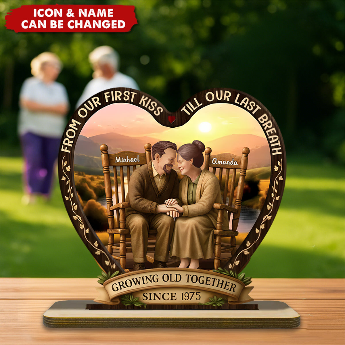 Custom 2-Layered Wooden Plaque - Anniversary Wedding Gifts For Husband And Wife, Him And Her - Always Been You