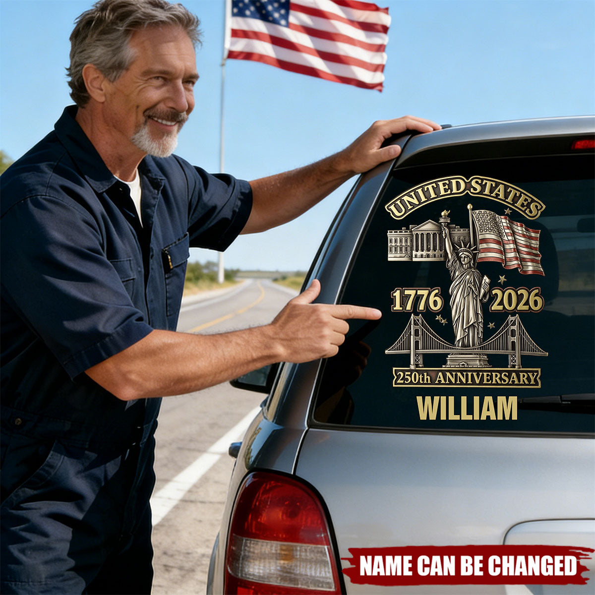 250th Anniversary - Personalized Decal