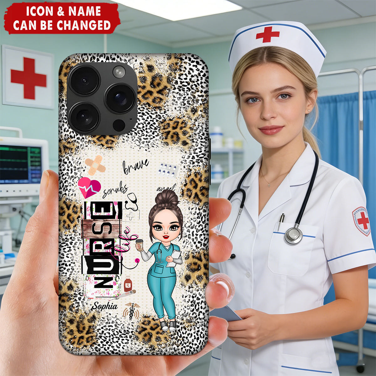 Personalized Phone Case - Birthday Gift, Appreciation Gift, Nurse Day Gift For Nurse - Nurse Life Scrub