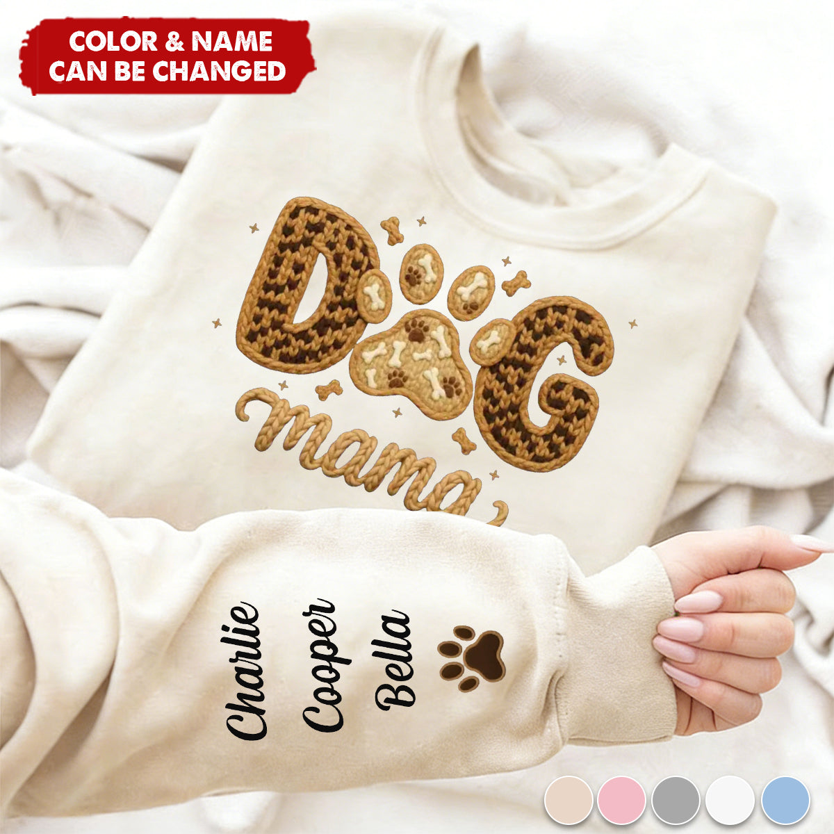 Custom Unisex Sweatshirt, Hoodie With Design On Sleeve - Birthday Gifts For Dog Cat Lovers - Love Begins With Paws