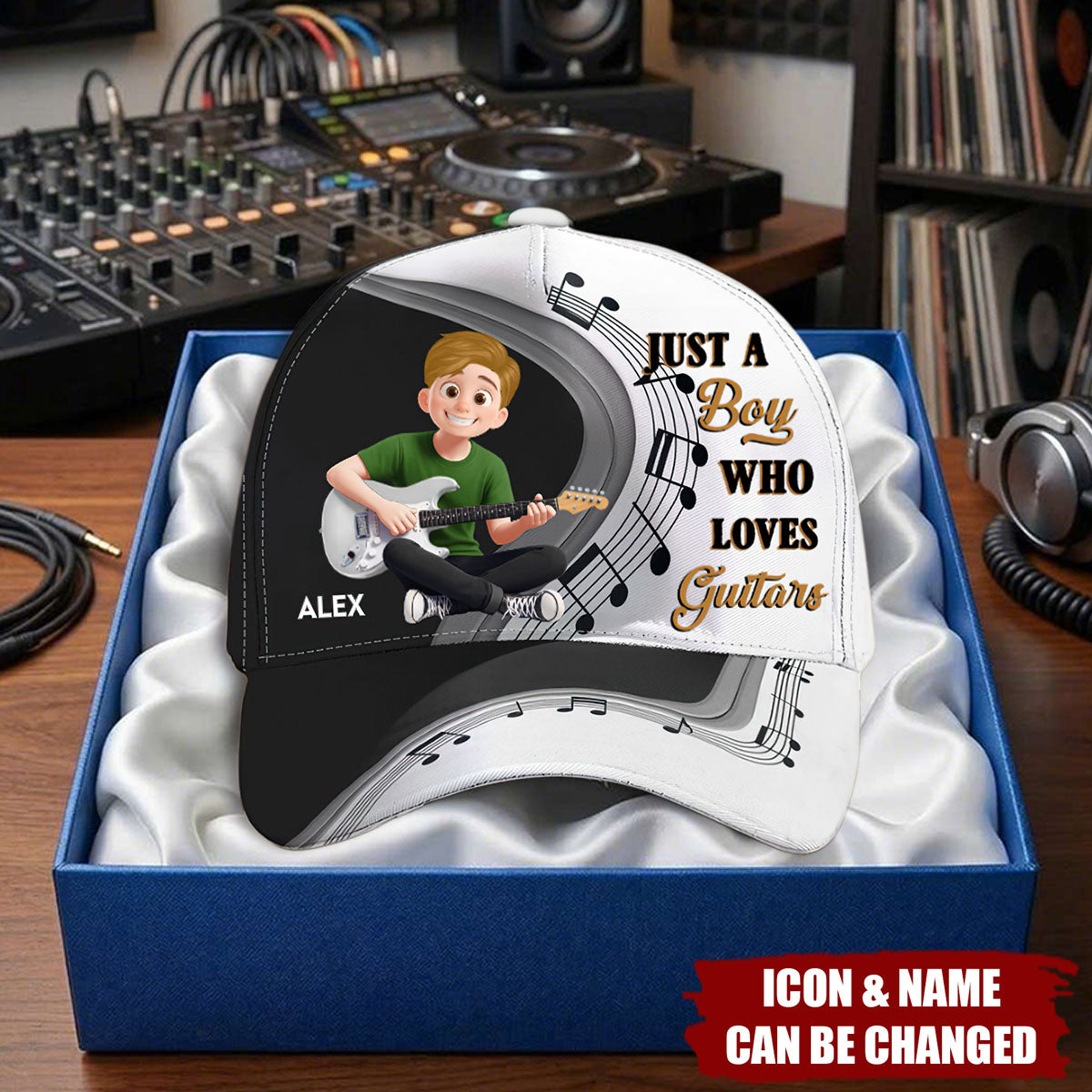 Just A Boy/ Girl Who Loves Guitars - Personalized Cap