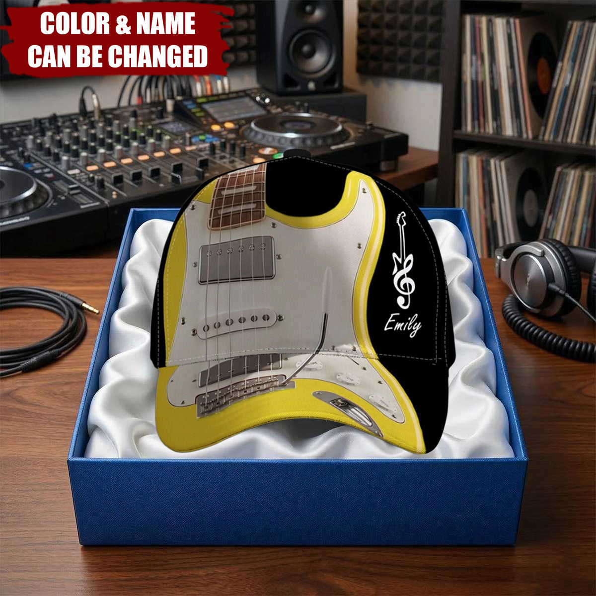 Custom Name Gift For Guitarist, Guitar Lover - Personalized Cap