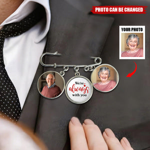 Memorial On Graduation Day - Personalized Lapel Pin With Charms