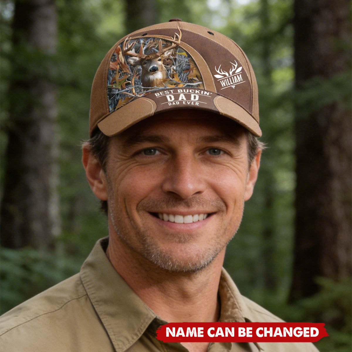 Best Buckin' Dad Ever Custom Papa Grandpa Father - Personalized Classic Cap