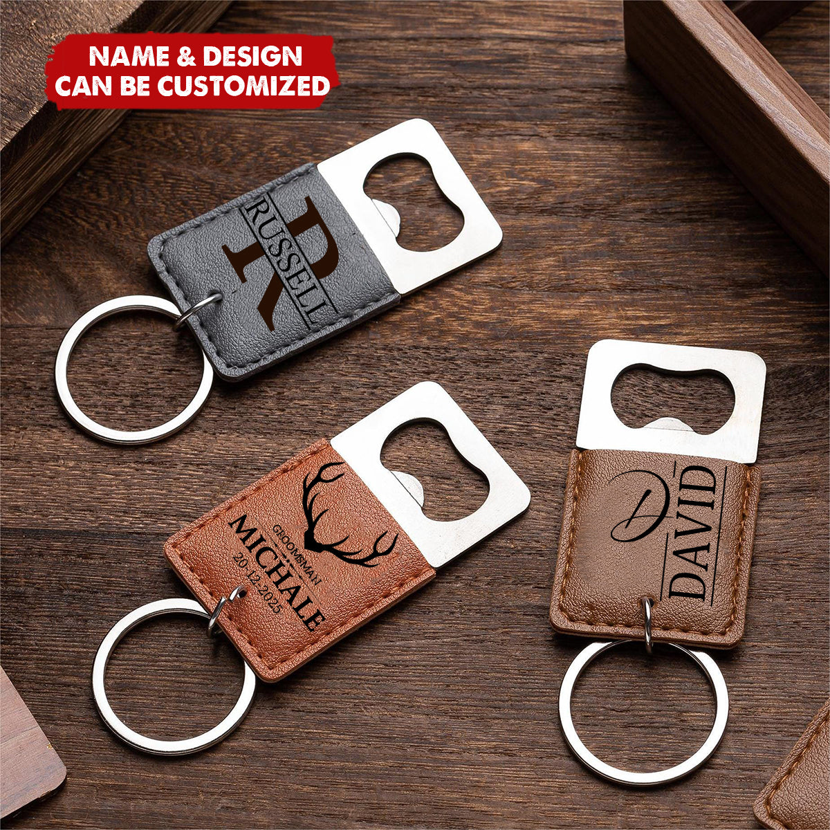 Personalized Bottle Opener Keychain with Custom Engraving, Gift for Him Boyfriend Gift