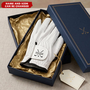 Golf Monogram, Custom Name Gift For Golf Players, Golf Lovers - Personalized Golf Glove