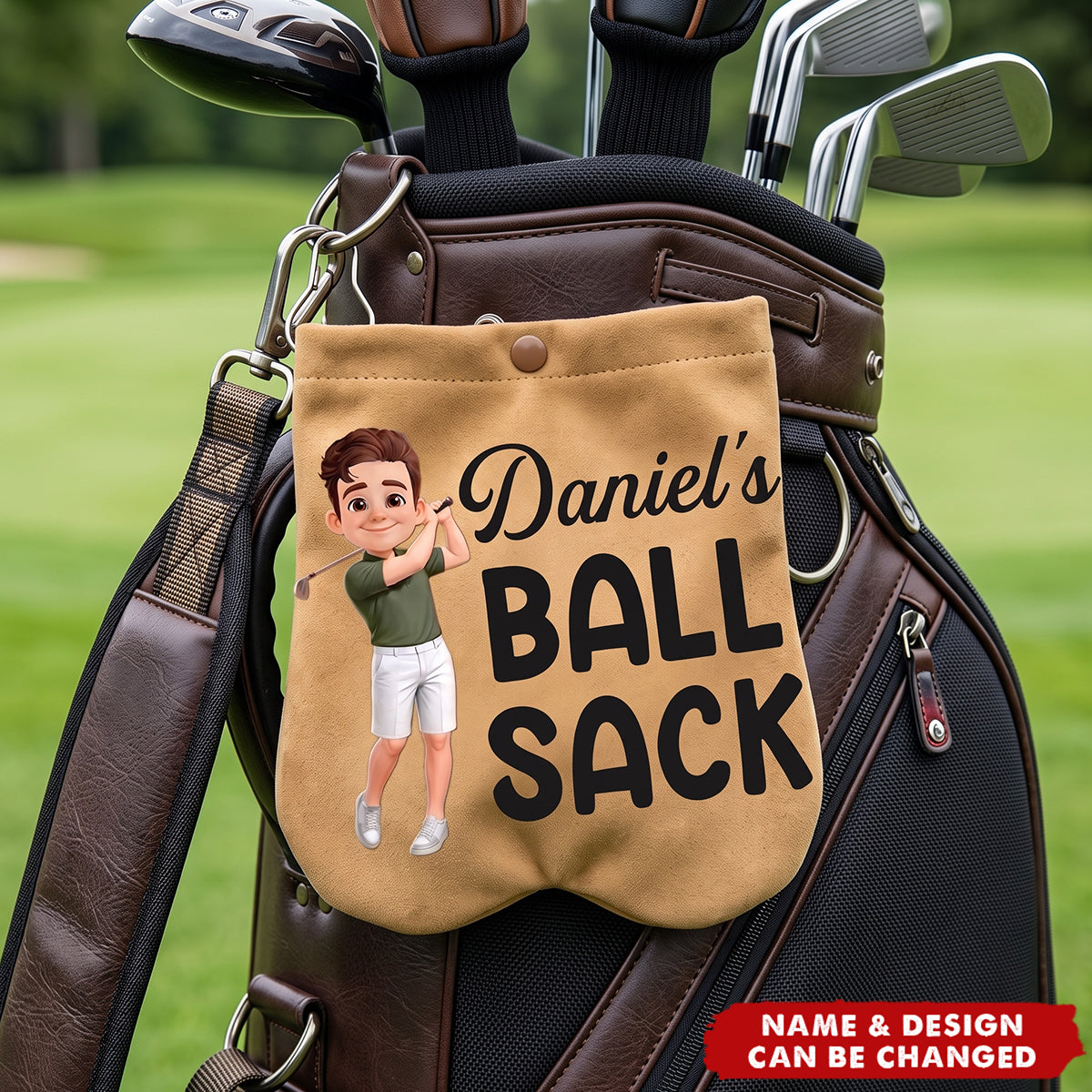 Custom Golf Ball Bag Sack - Personalized Birthday Gifts For Golf Lovers, Sports Fans, Sports Lovers - Fairways And Good Days