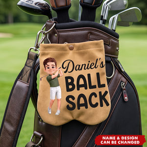 Custom Golf Ball Bag Sack - Personalized Birthday Gifts For Golf Lovers, Sports Fans, Sports Lovers - Fairways And Good Days