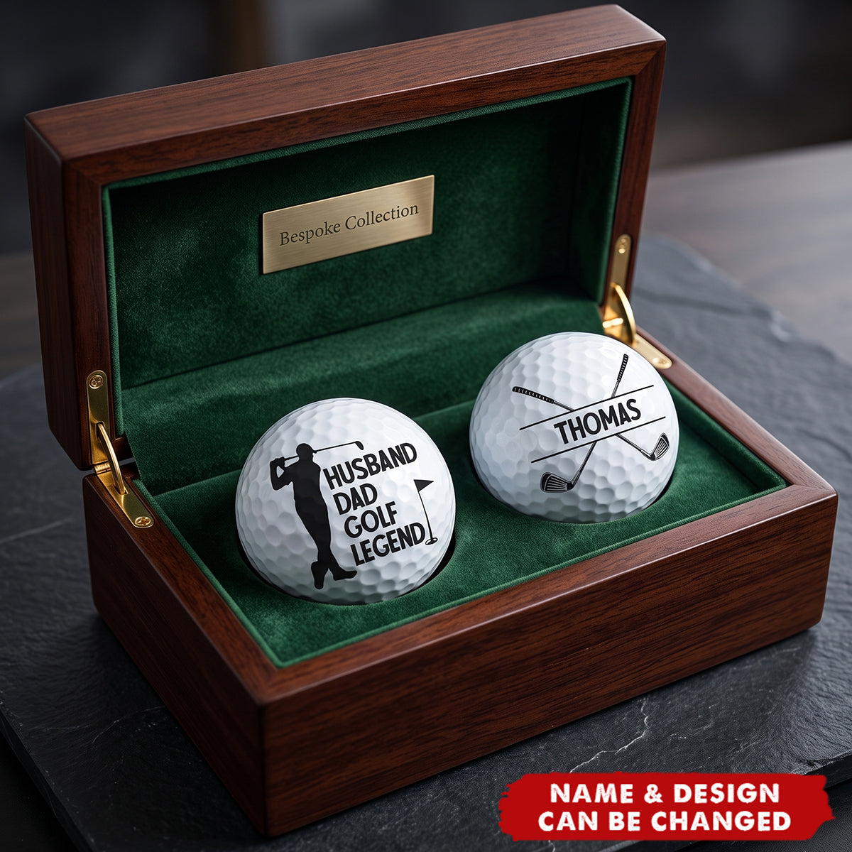Husband Dad Papa Golf Legend For Golfers - Personalized Golf Ball
