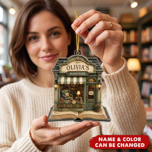 Custom Acrylic Ornament - Personalized Christmas Bookish Gifts For Book Lovers, Bookworms, Readers - Where Every Story Begins