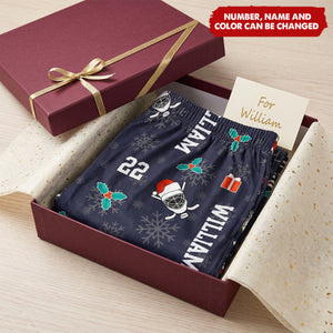 Christmas Gift Custom Name & Number For Hockey Lovers - Personalized Lounge Pants
