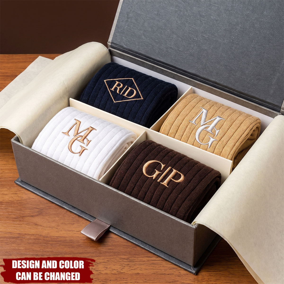 Custom Initials Wedding Gifts For Groomsman Best Man Wedding Party Gifts - Personalized Socks