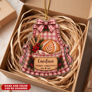 Sourdough Apron Christmas Ornament Gift For Sourdough Lovers Baking Lovers - Personalized Ornament