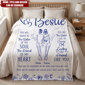 Thank You For Standing By My Side Friendship Gift For Besties Friends Sisters - Personalized Blanket
