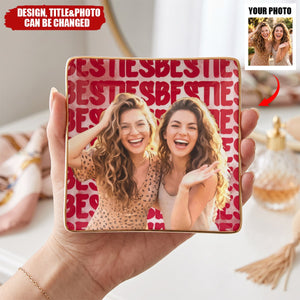 Turn Your Photo Into Watercolor Art - Best B*Tches Friendship Gifts - Personalized Jewelry Dish