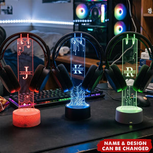 Gamer Boyfriend Gift Custom Name Gift For Men, Gift For Him - Personalized Headphone Stand