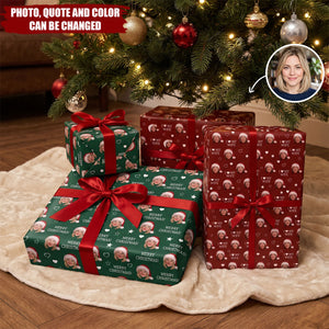 Custom Photo Christmas Gifts For Couples - Personalized Wrapping Paper
